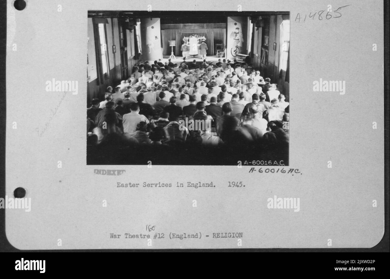 Easter Services In England. 1945 Stock Photo - Alamy