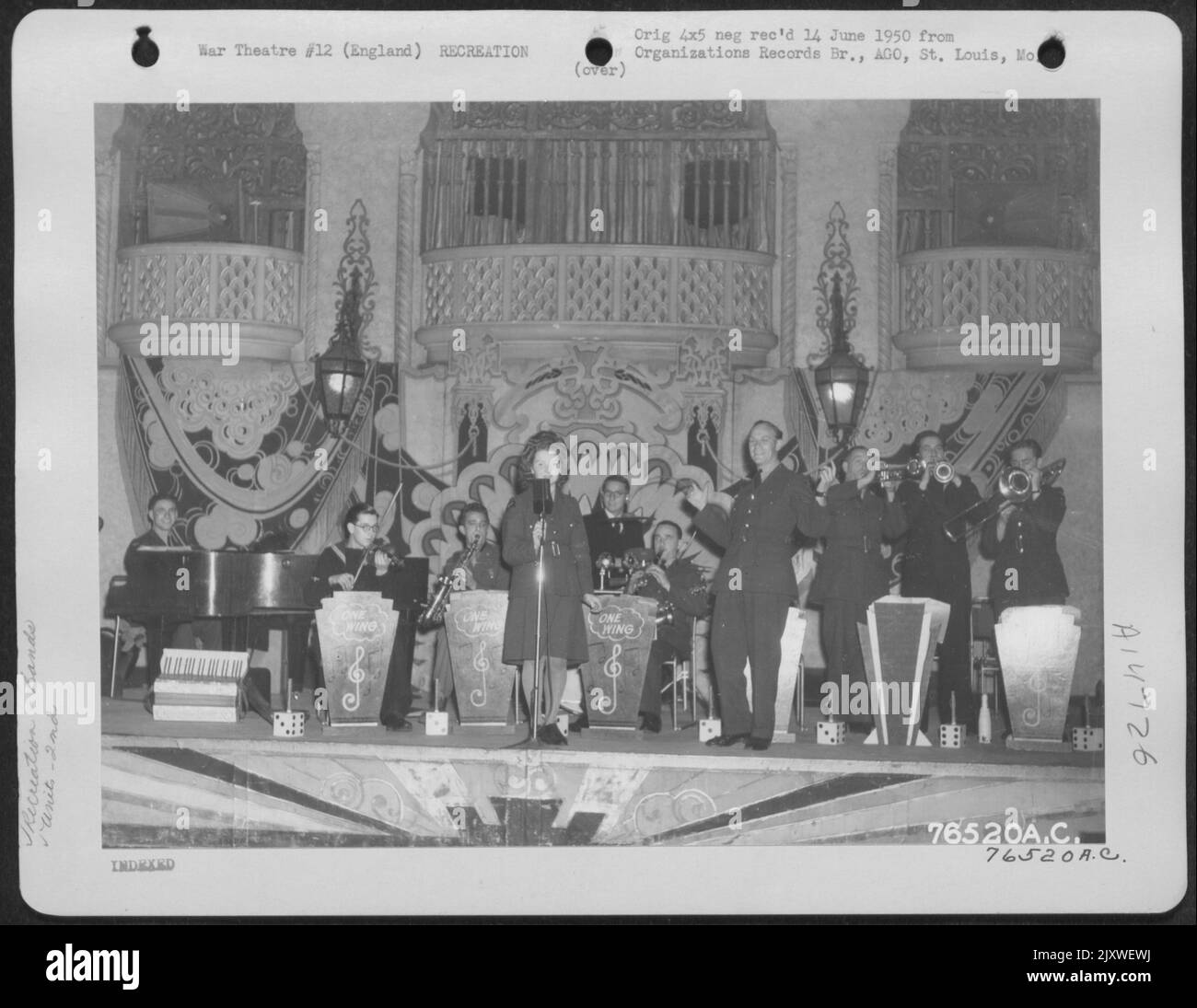 The Orchestra 'Swings It' At A Dance Given For The 2Nd Base Air Depot