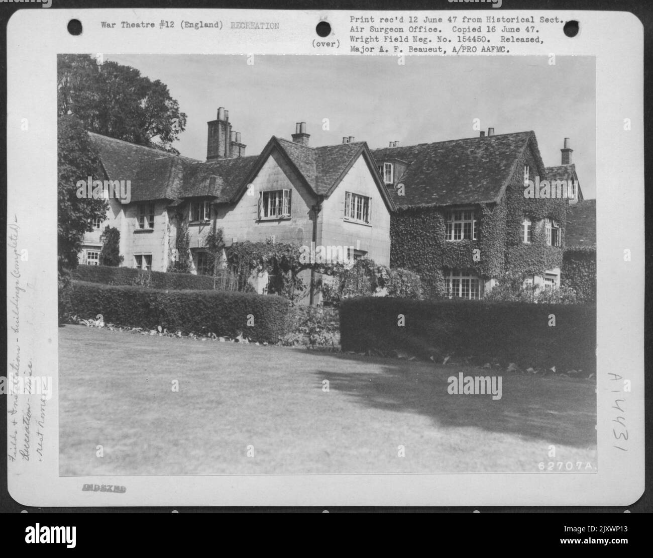 Moulsford Manor, England, Rest Home For Enlisted Men Of The 8Th Air
