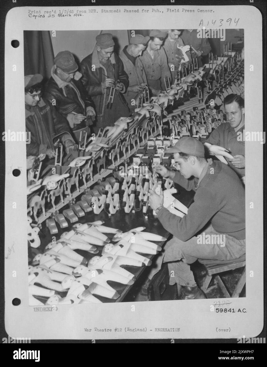 An Assembly Line With A Heart...Members Of A Service Squadron Attached