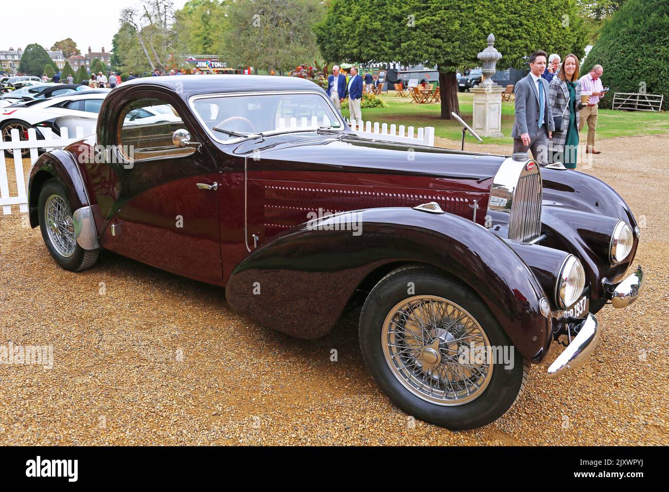 Bugatti Type 57 Atalante (1938). Concours of Elegance 2022, Hampton Court Palace, London, UK, Europe Stock Photo