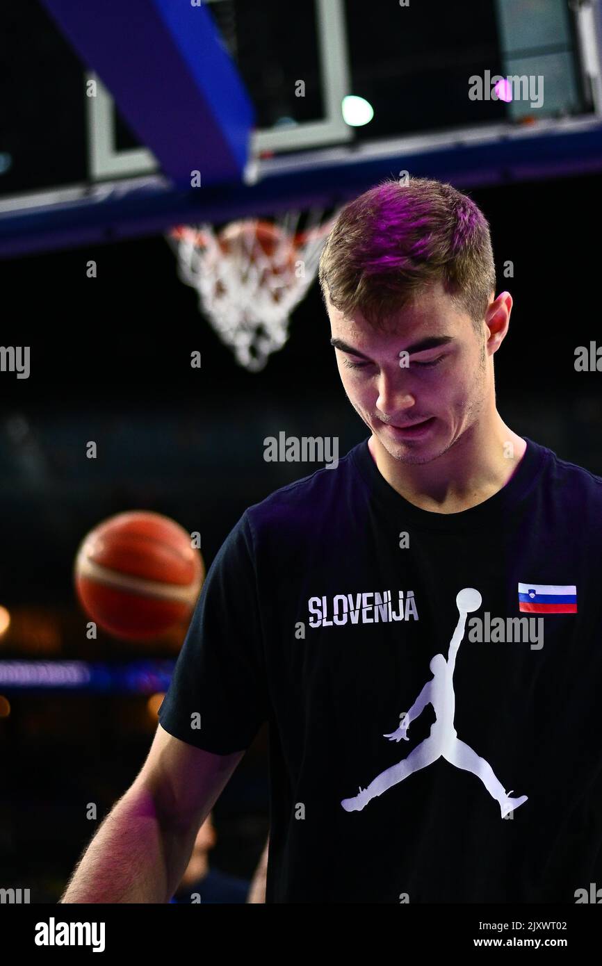 COLOGNE, GERMANY SEPTEMBER 7, 2022 Ziga Samar. The basketball match