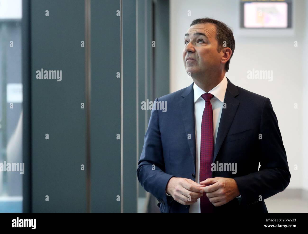 SA Premier Steven Marshall is seen during a tour of the newly opened