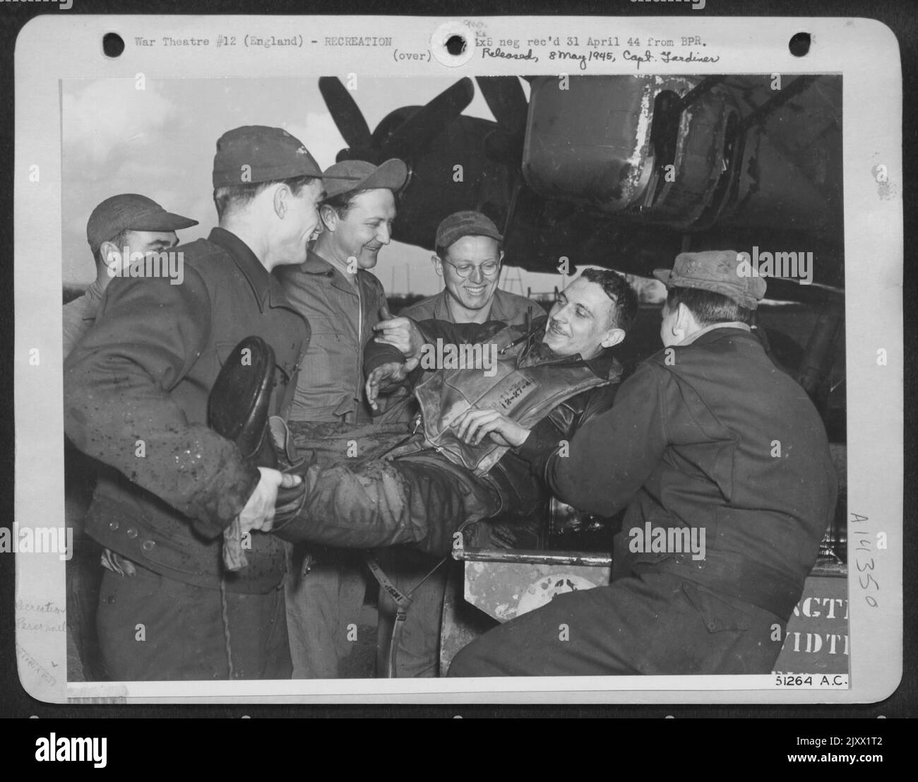 PREPARE for DITCHING. .. Indulging in a bit of Air force ritual, 1st Lt