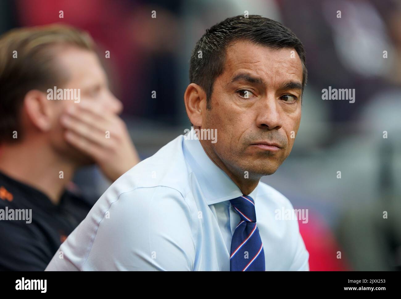 Rangers manager Giovanni van Bronckhorst before the UEFA Champions
