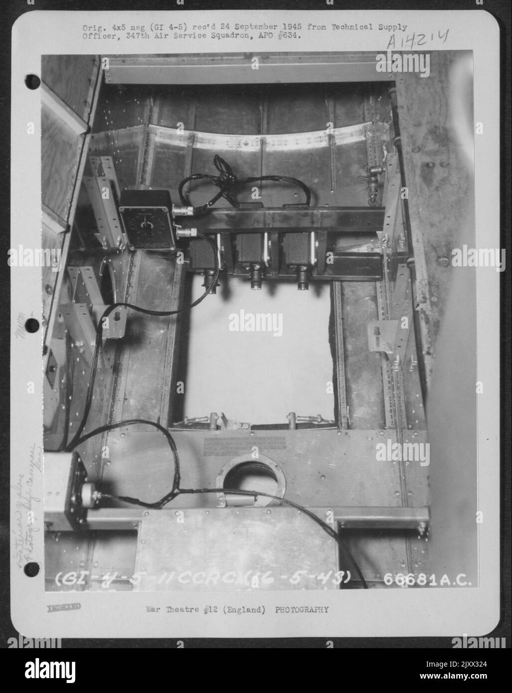 Gsap (Gunsight Aiming Point) Camera Mounts In Plane. 11Th Combat Crew