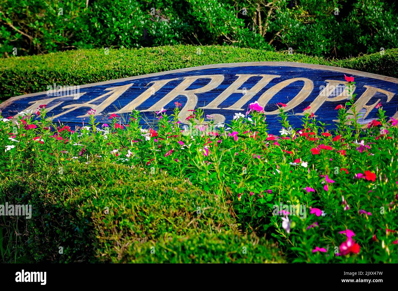 The Fairhope Floral Clock is pictured, Sept. 4, 2022, in Fairhope