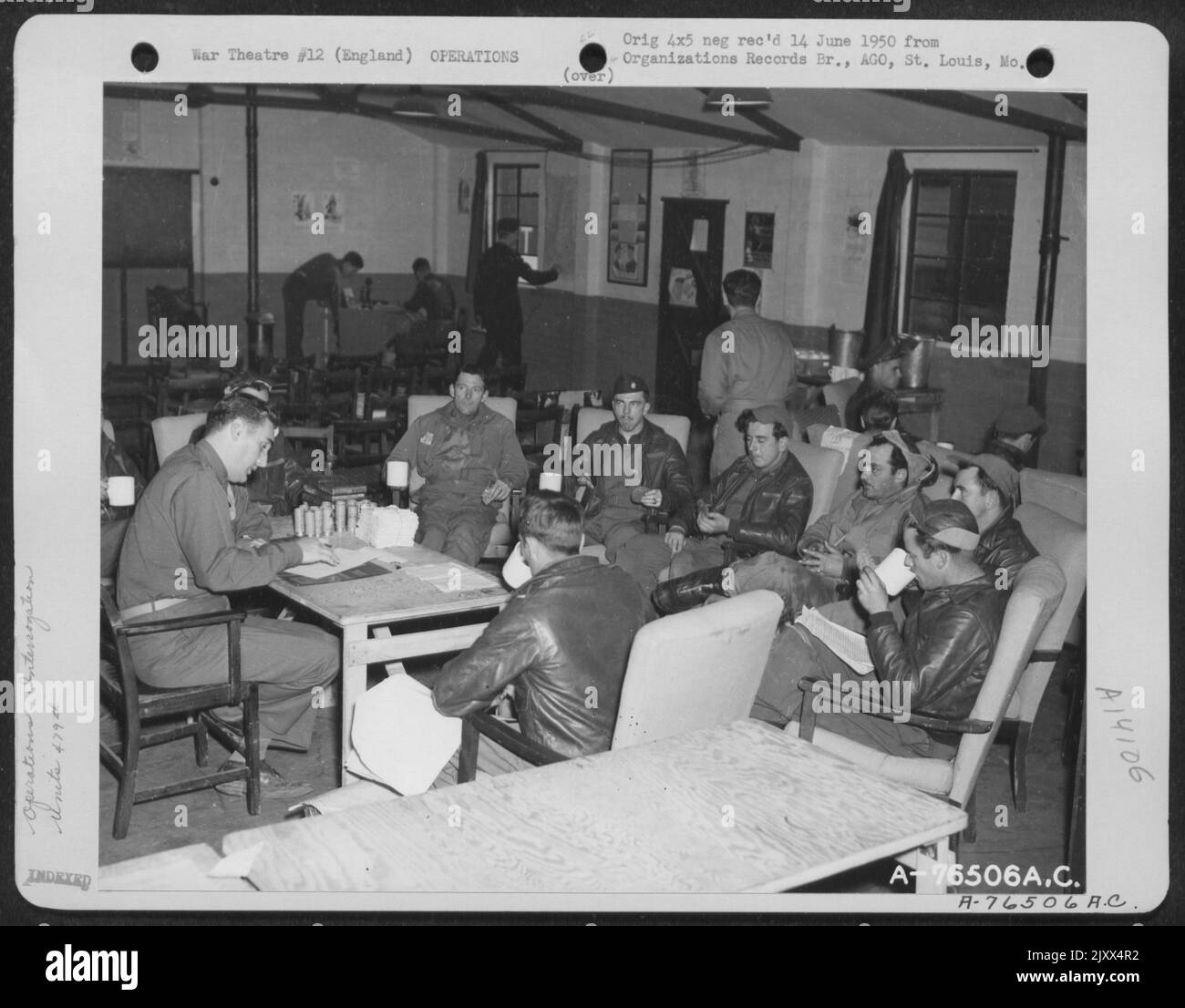Crew Members Of The 479Th AntiSubmarine Group Relax With Hot Coffee