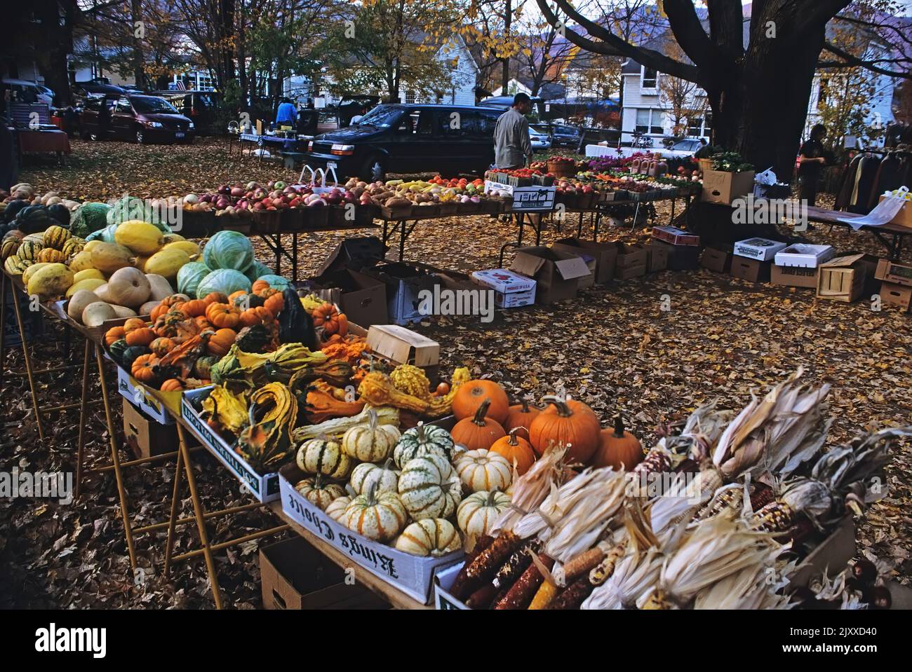 Farmers market in Woodstock New York Stock Photo