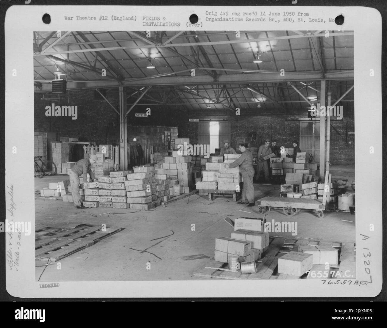 Members Of The 2Nd Base Air Depot Stock Supplies In The Quartermaster