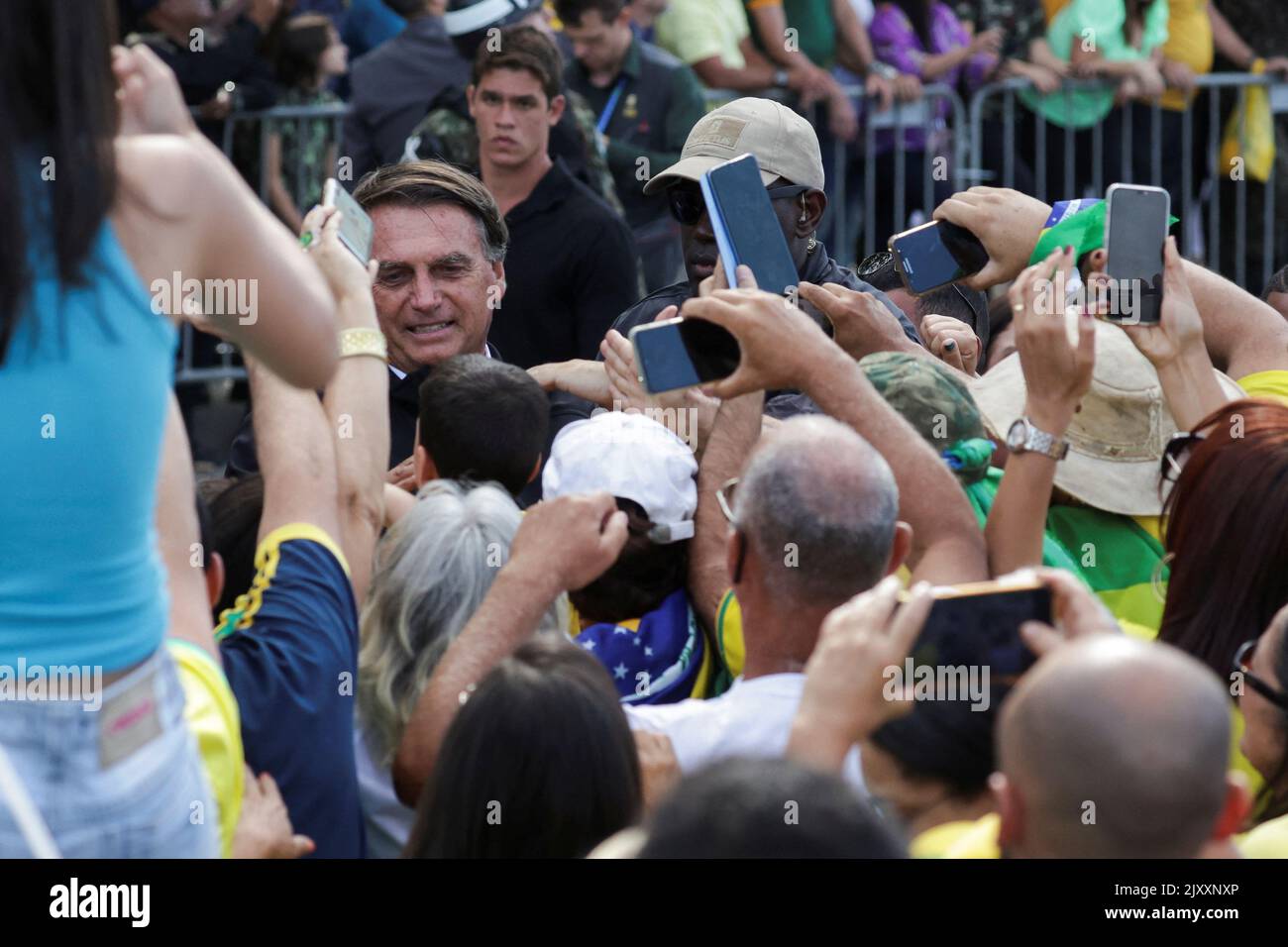 Brazil's President Jair Bolsonaro attends the Independence Day celebrations, in Rio de Janeiro, Brazil September 7, 2022. REUTERS/Pilar Olivares Stock Photo