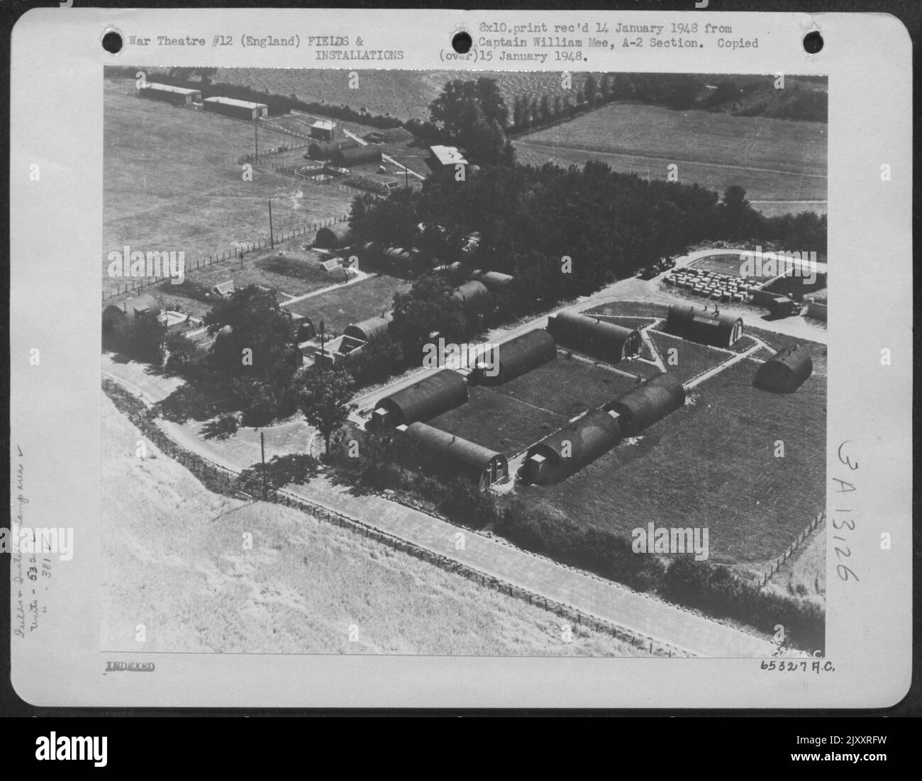 Aerial View Of Living Quarters Of The 532Nd Bomb Squadron, 381St Bomb