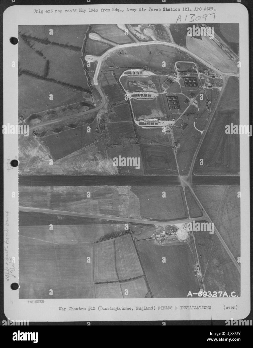 Aerial View Of The Bomb Dump At 91St Bomb Group At Bassingbourne