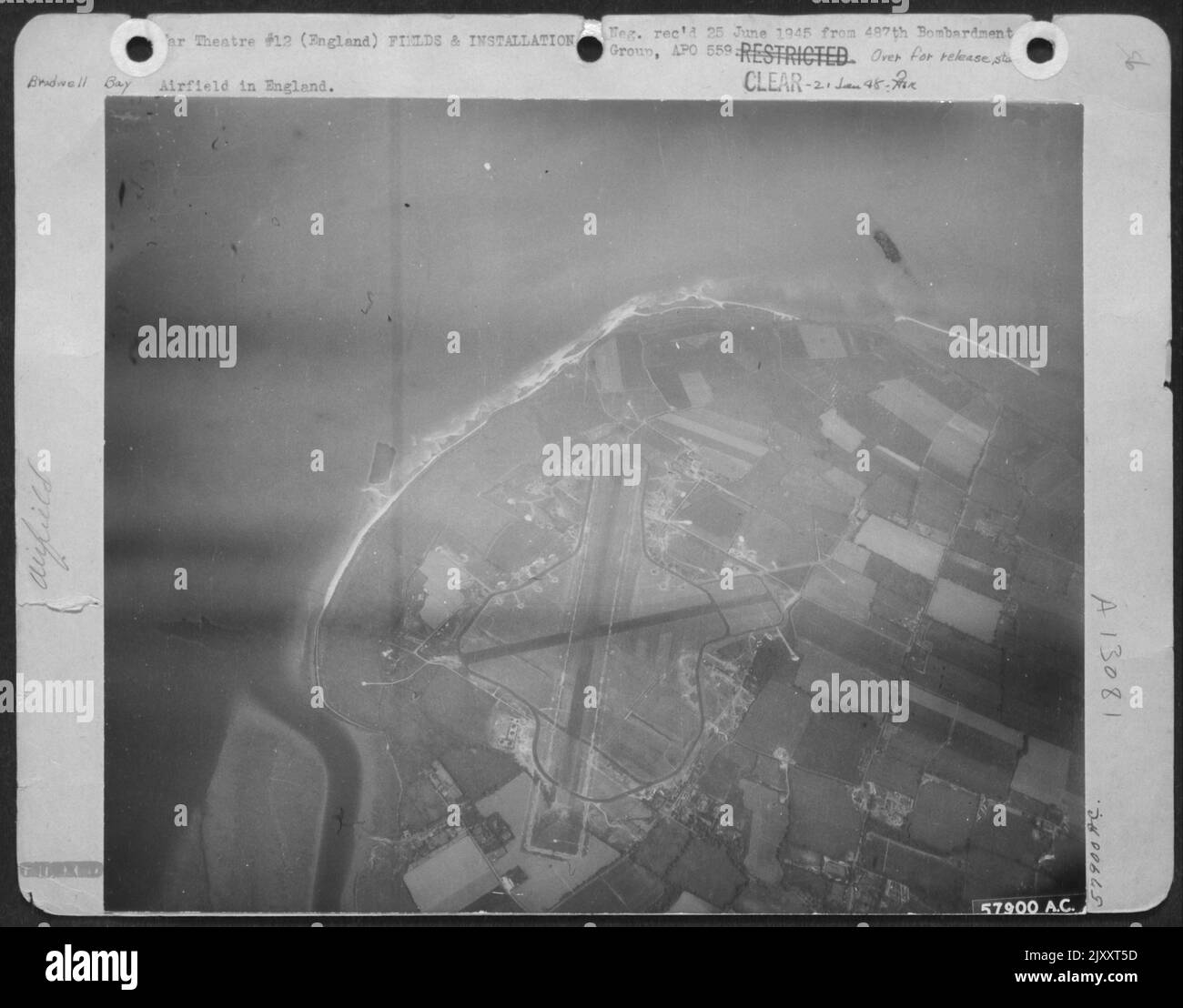 Airfield In England. [Broadwell Bay] Stock Photo Alamy