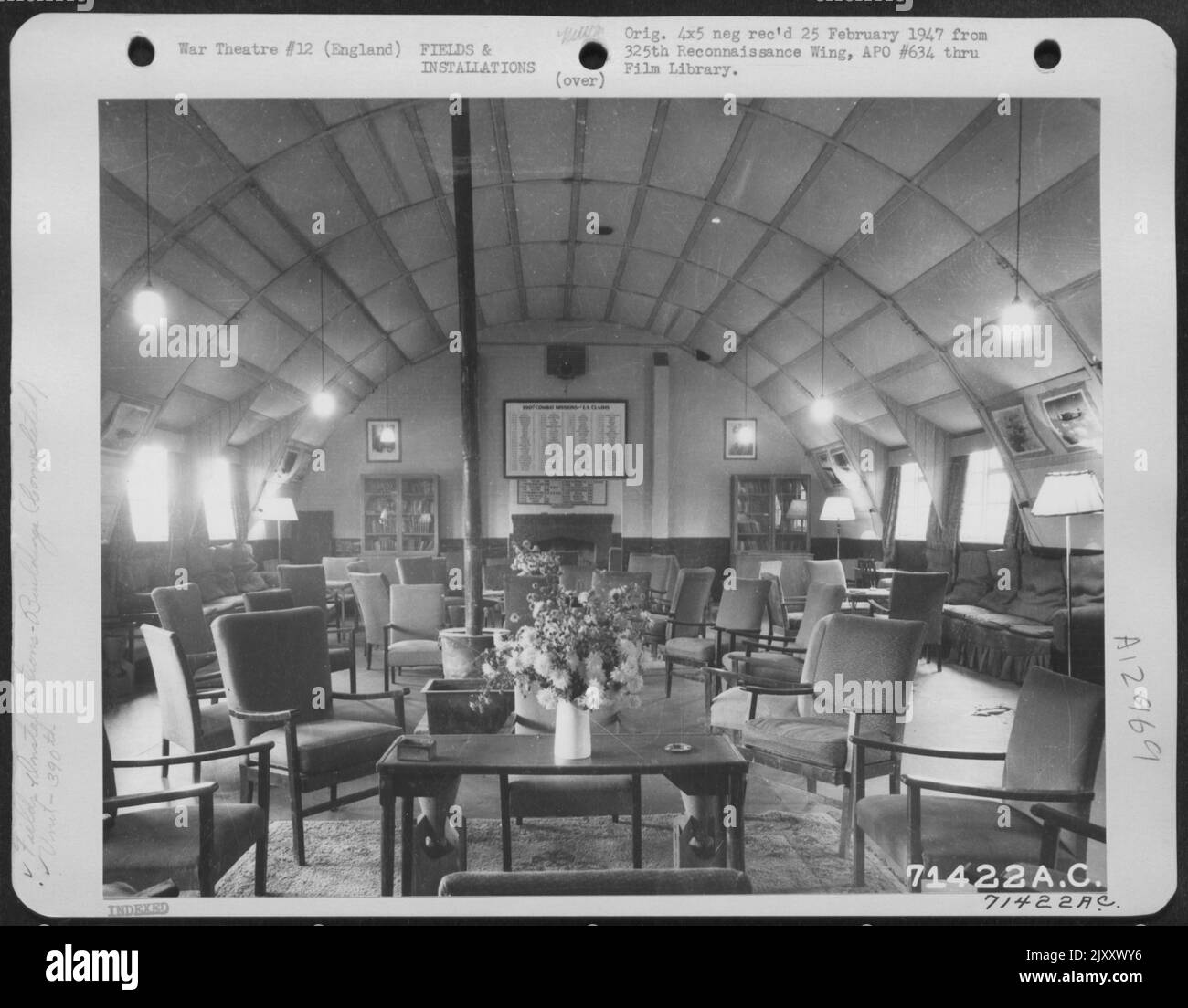The Lounge Of The 390Th Bomb Group Officers' Club Was Deserted When The