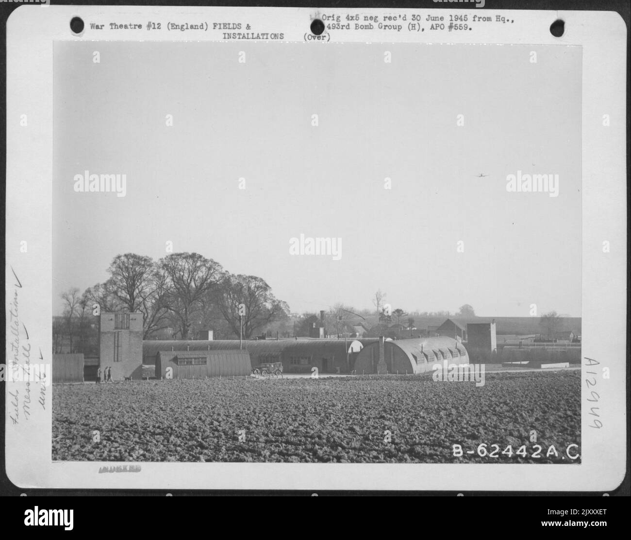 Officers' Mess Hall At An Airbase In England, 9 March 1945. 493Rd Bomb