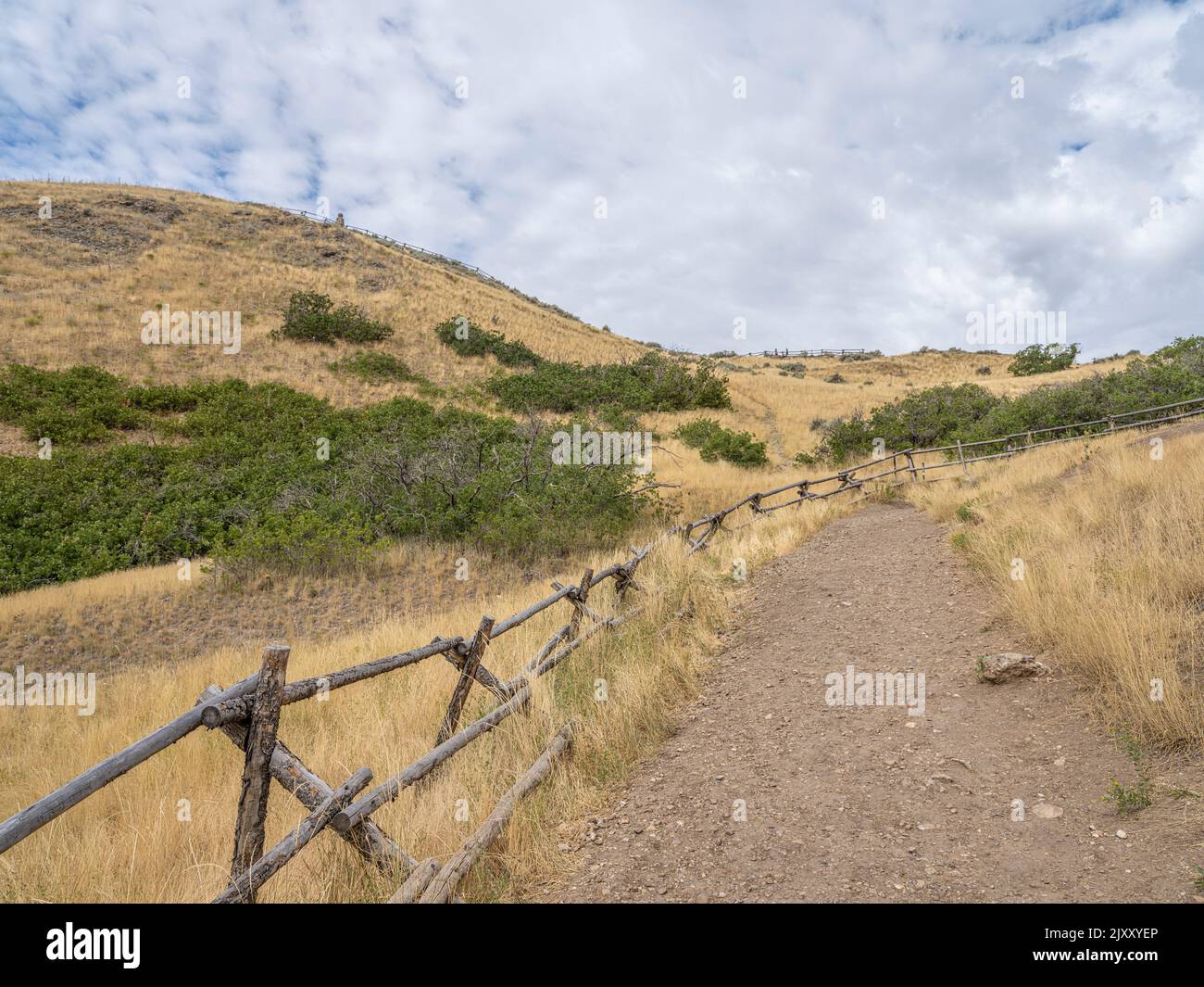 Ensign Peak Hiking Trail, Salt Lake City Utah, USA Stock Photo