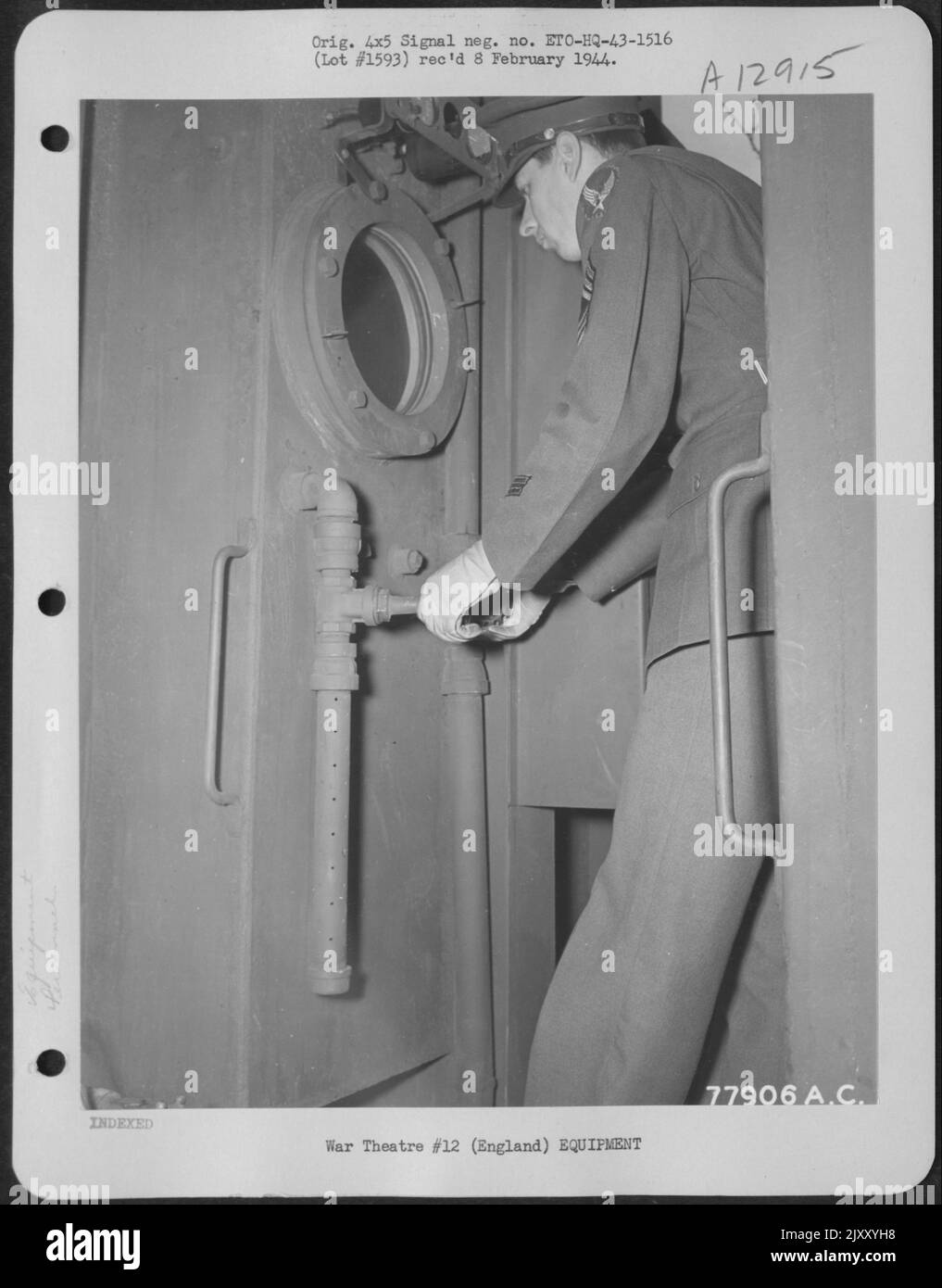M/Sgt. Donald C. Smith, Niles, Michigan, At The Main Control Board Of A