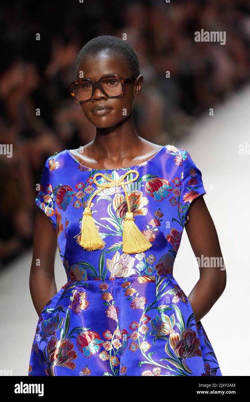 A model wearing Trelise Cooper walks the runway during Gala Runway 1 as