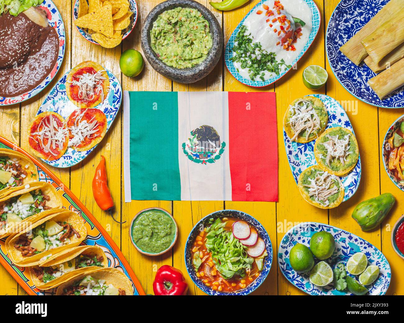 Mexican Festive Food For Independence Day Independencia Around 