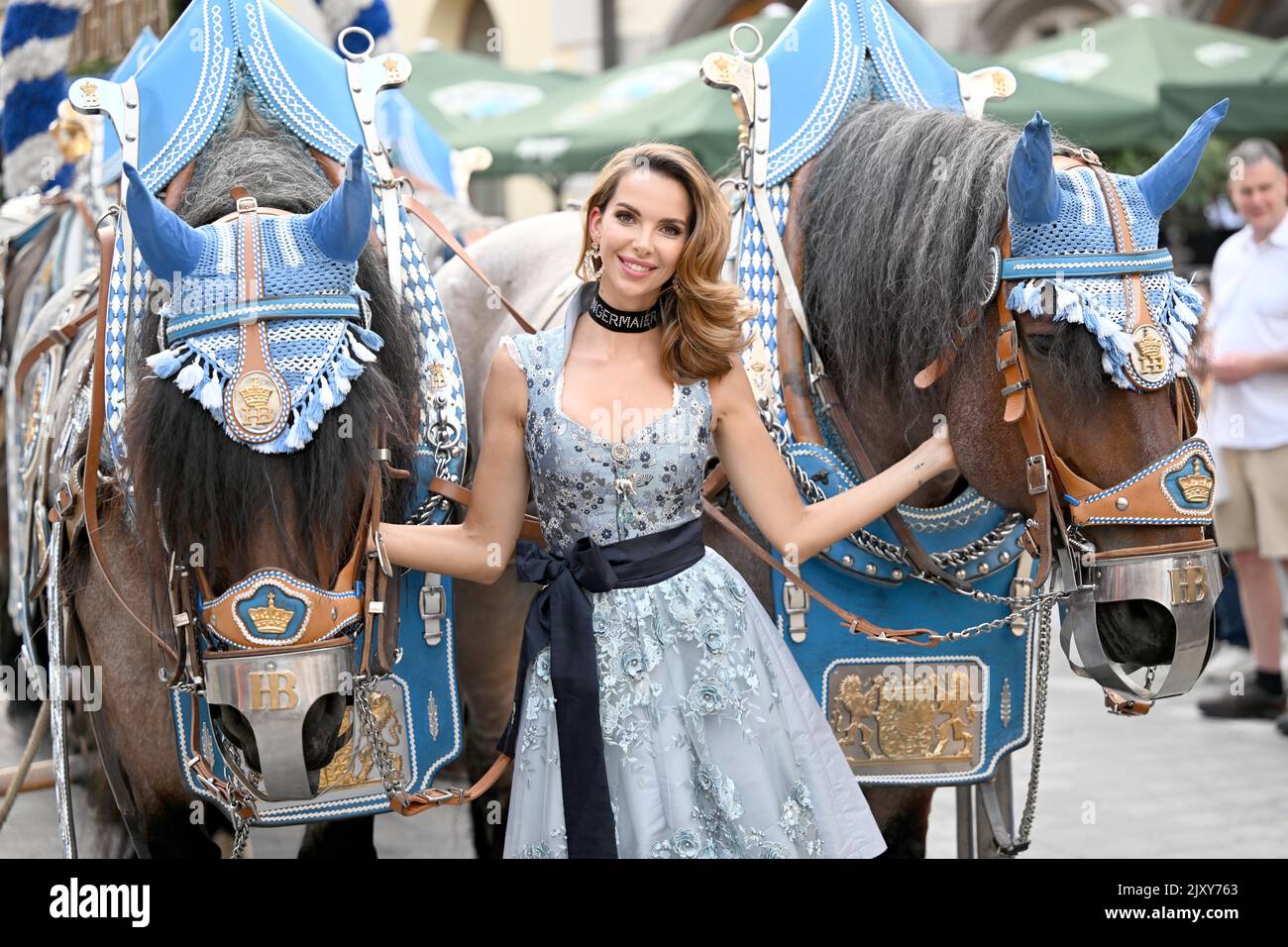 Munich, Germany. 07th Sep, 2022. The Wiesnplaymate 2022 Franziska