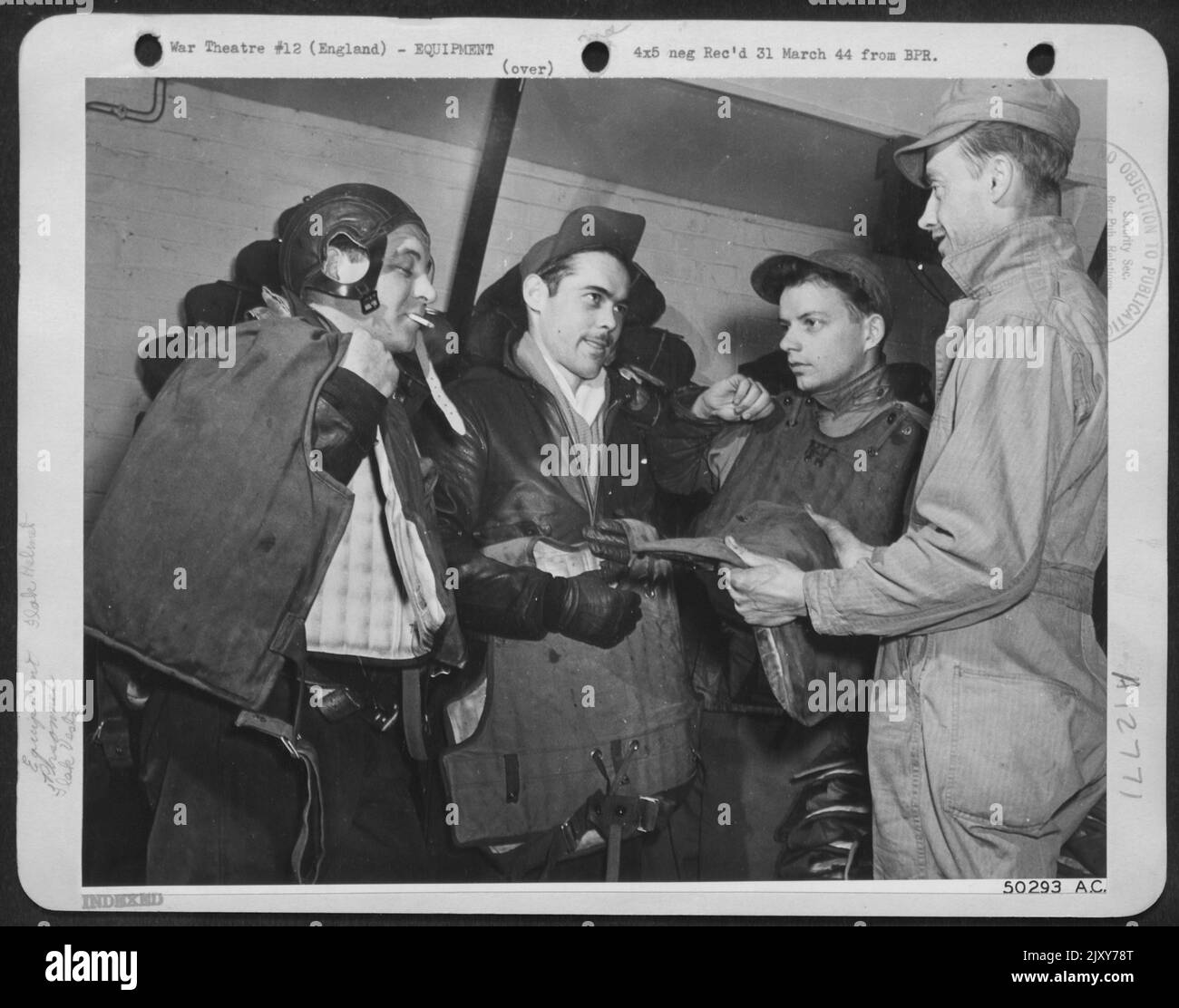 Vital protection from enemy men shown in supply room