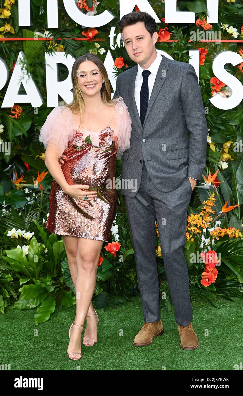 London, UK. September 7th, 2022. London, UK. Billie Lourd and husband ...