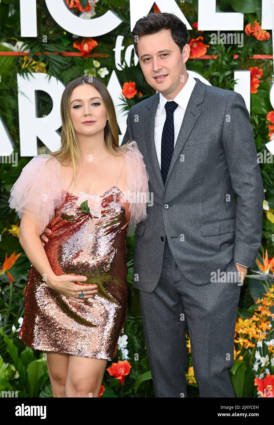 London, UK. September 7th, 2022. London, UK. Billie Lourd and husband ...