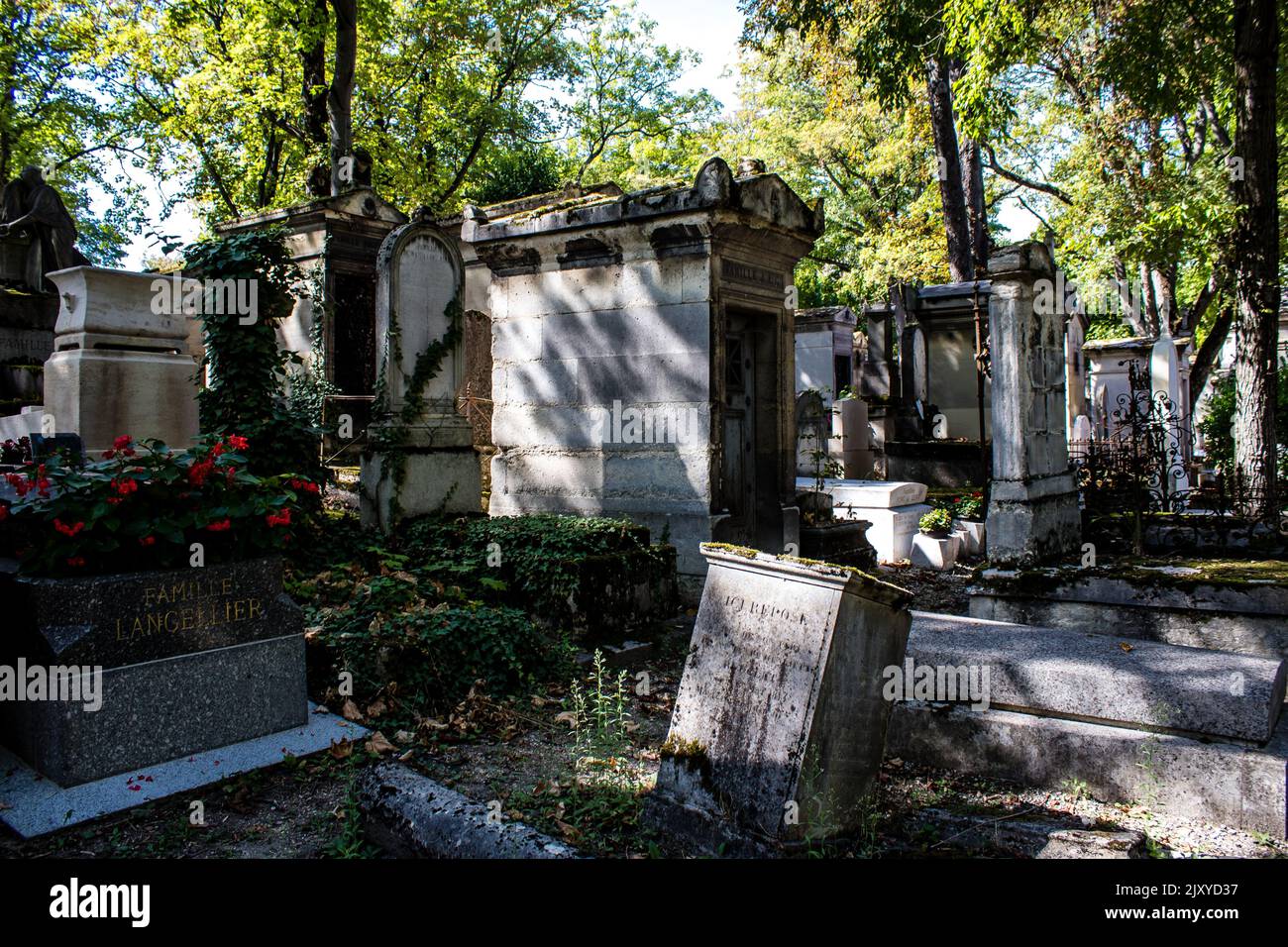 Paris, France September 05, 2022 The Pere Lachaise cemetery is the