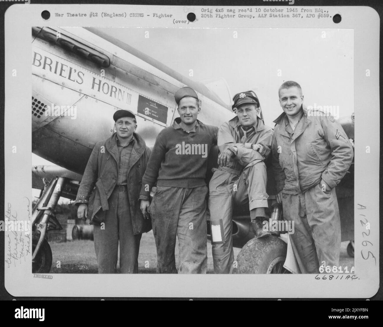 Lt. Arthaud, Pilot Of The North American P51 Mustang 'Gabriel'S Horn Iii', Crew Chief T/Sgt