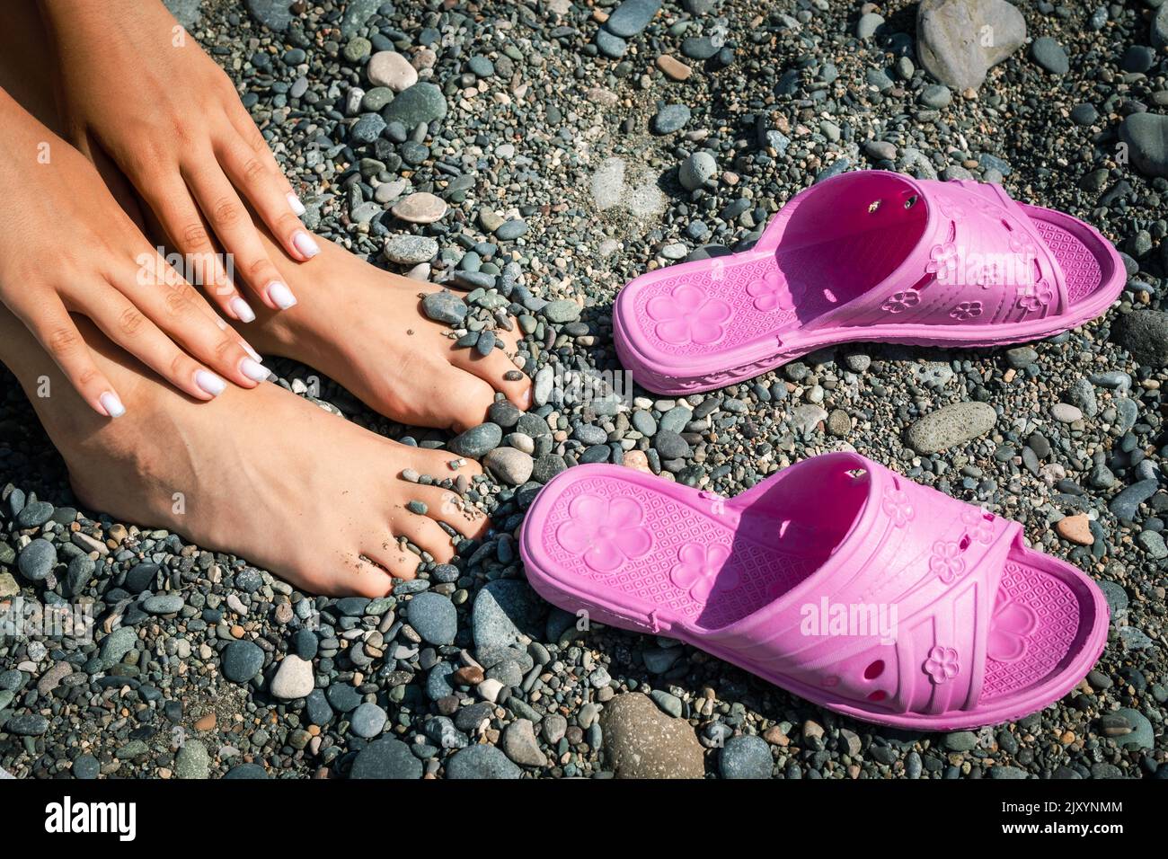 Beach shops feet slippers