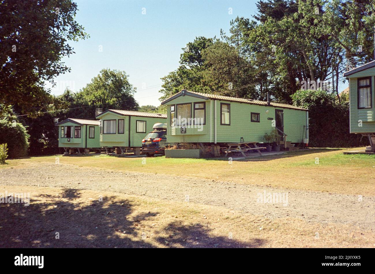 Karrageen campsite,Kingsbridge, Devon, England,United Kingdom Stock