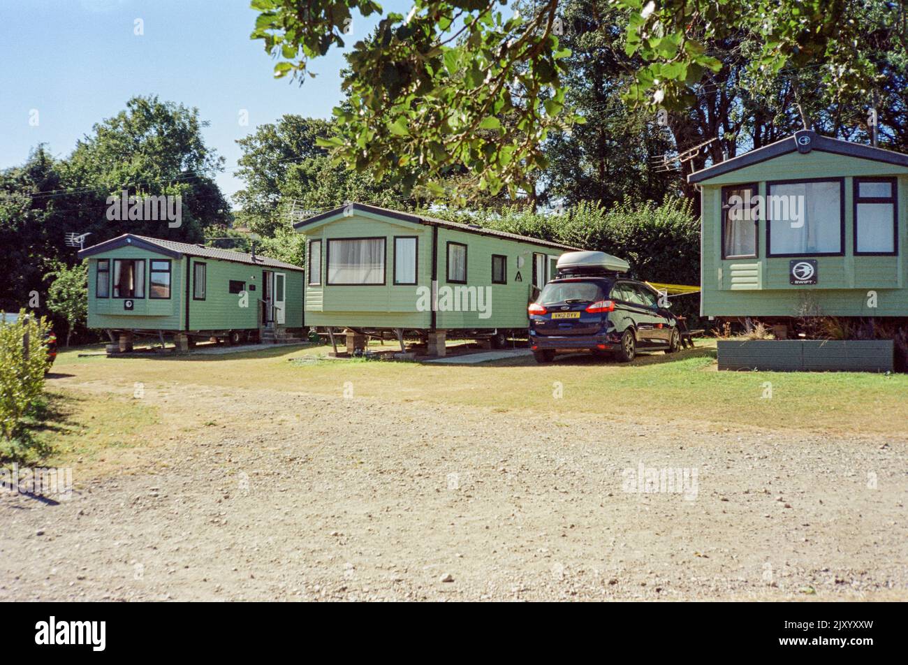 Karrageen campsite,Kingsbridge, Devon, England,United Kingdom Stock