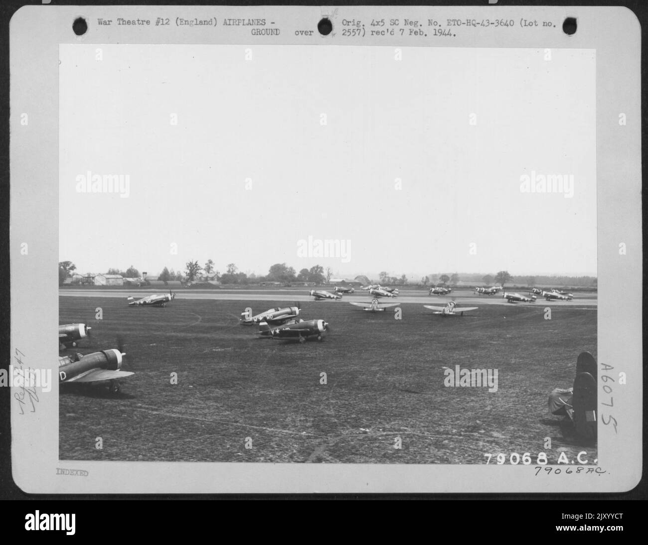 P-47S Of The 4Th Fighter Group, Debden Airdrome Debden, England Just ...