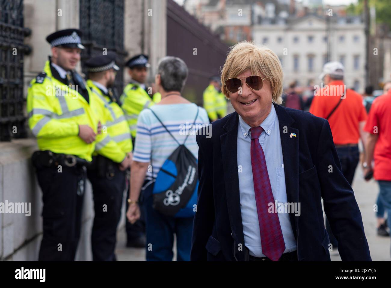 Michael Fabricant MP arriving at House of Commons for the day's proceedings after the summer recess Stock Photo