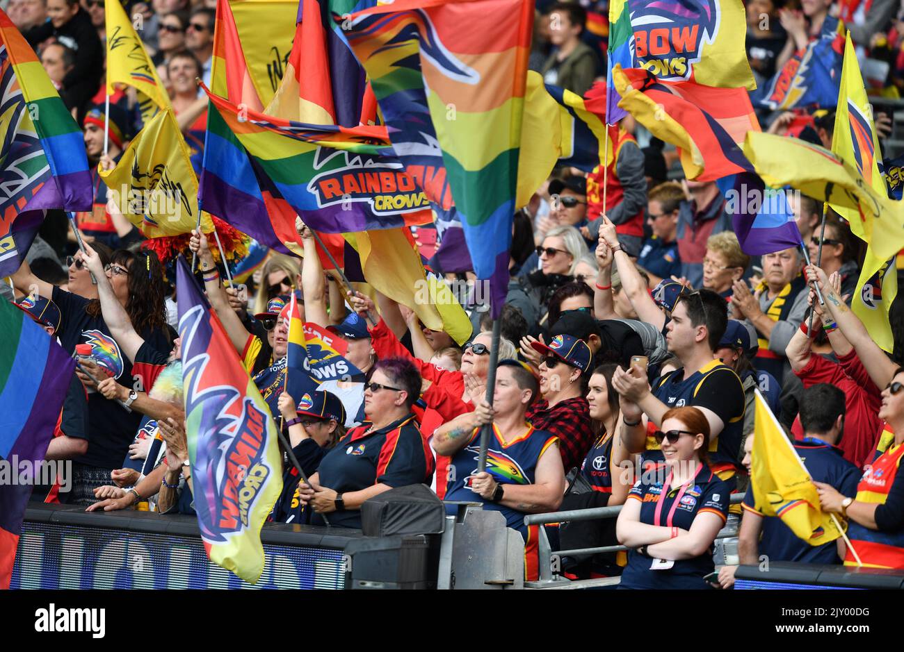 Adelaide crowd during the AFLW Grand Final match between the Adelaide ...