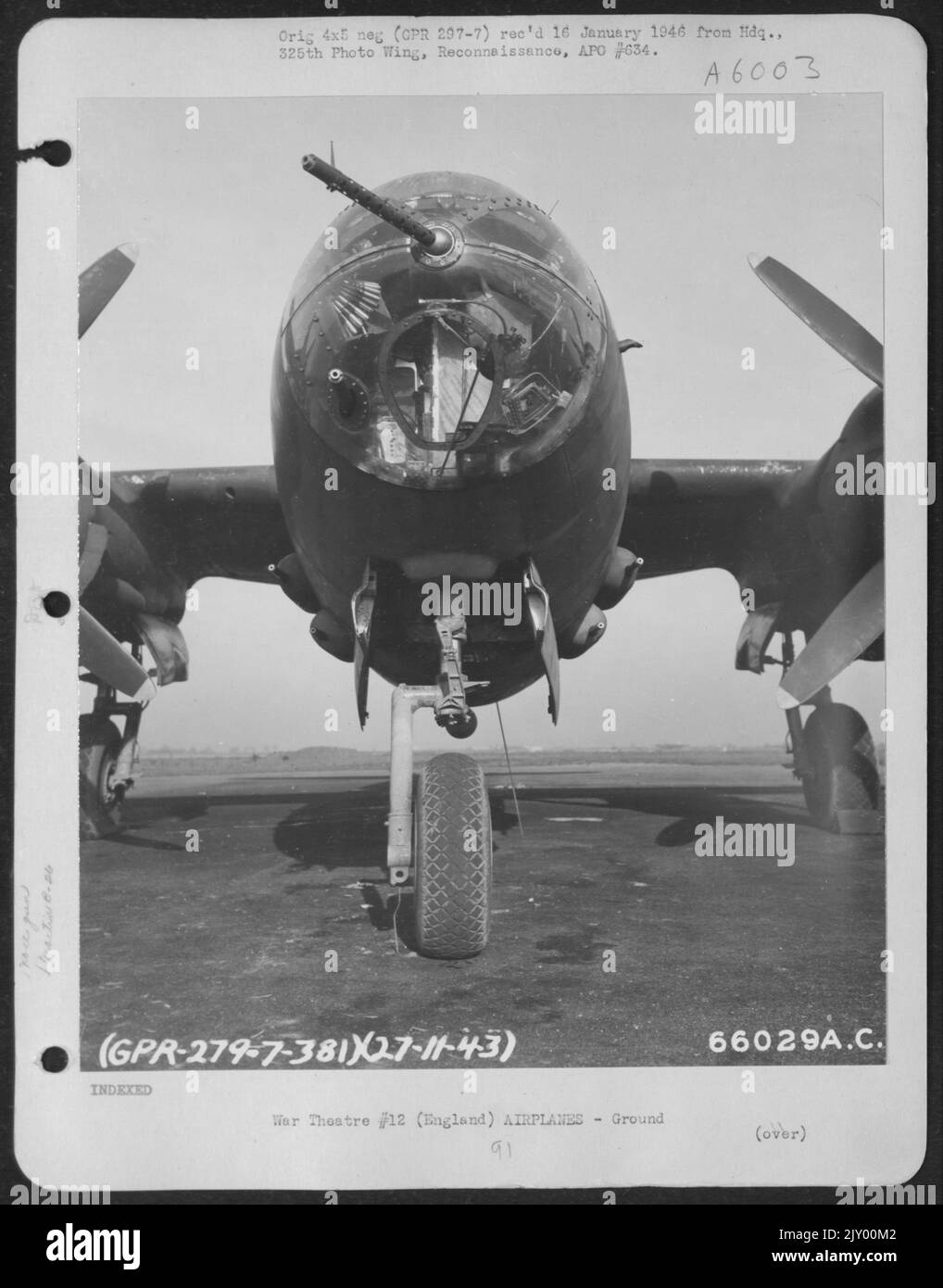 CloseUp Front View Of Nose Section, Martin B26 