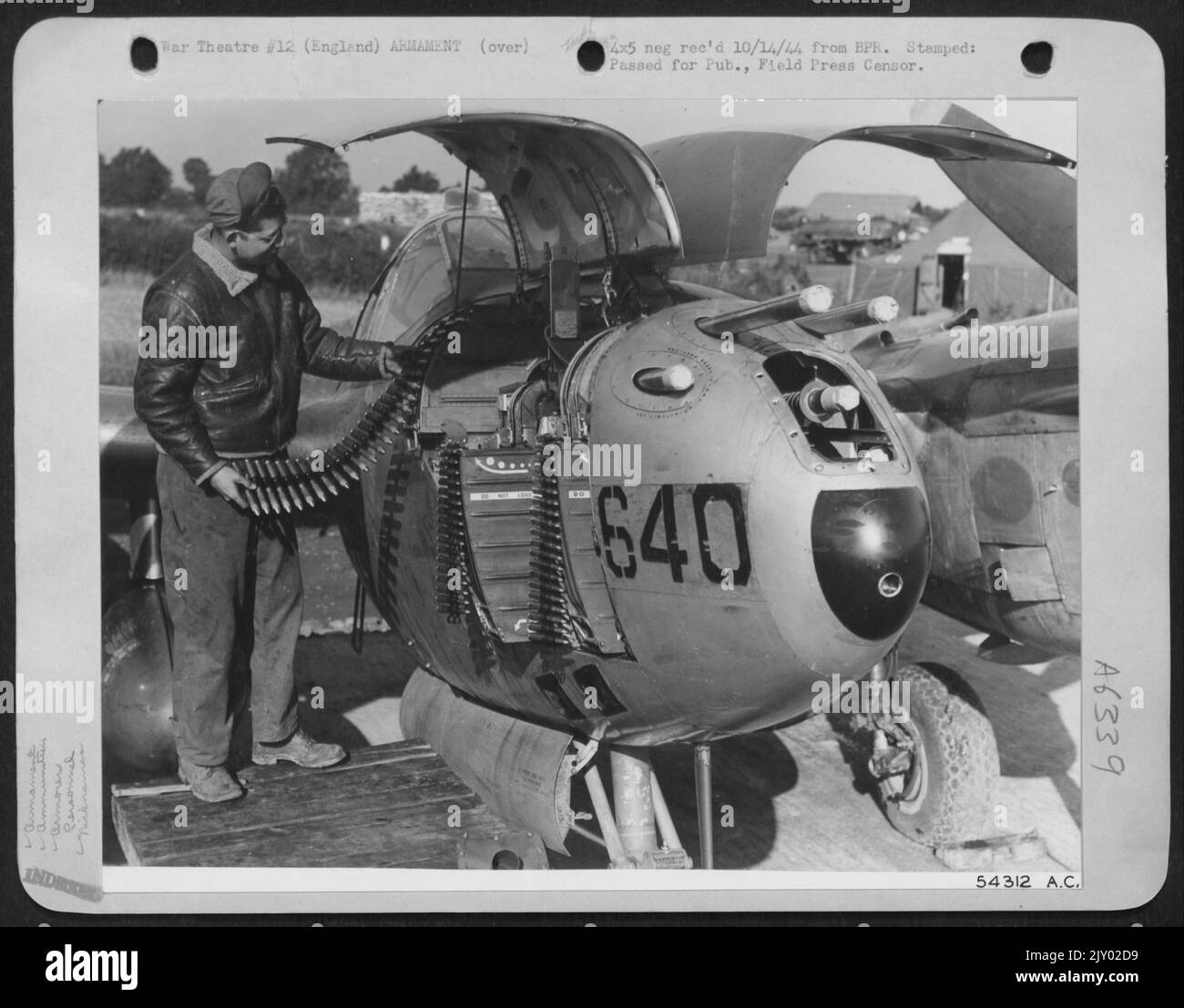 ENGLAND-The terrific fire-power of four 50 cal. Machine guns and a 20 ...