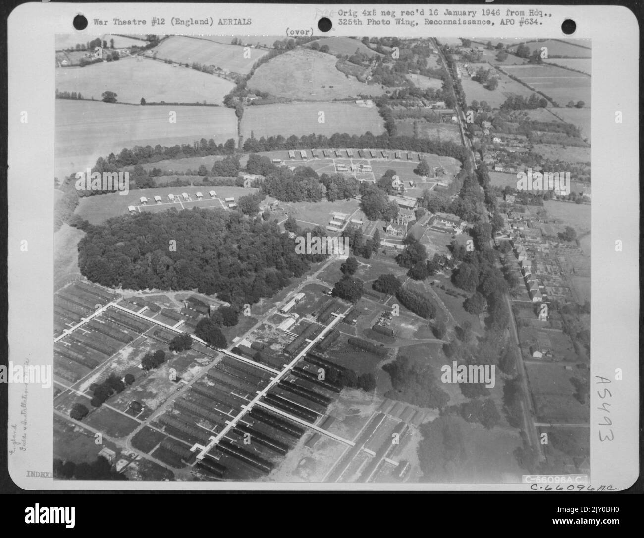 Aerial View Of Built-Up Area Between 8Th Air Force Station 167 And ...