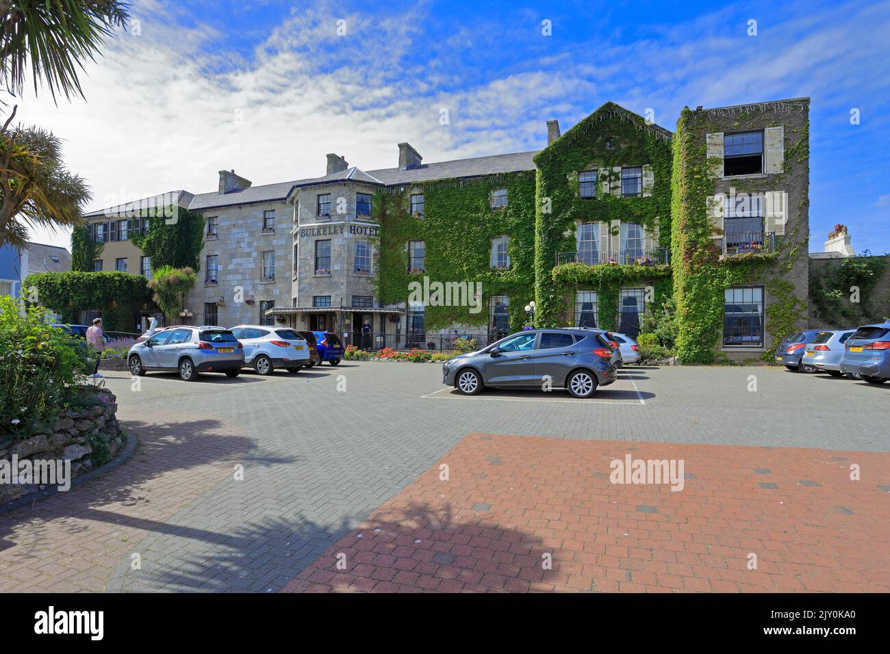 The Bulkeley Hotel, Beaumaris, Isle of Anglesey, Ynys Mon, North Wales, UK. Stock Photo