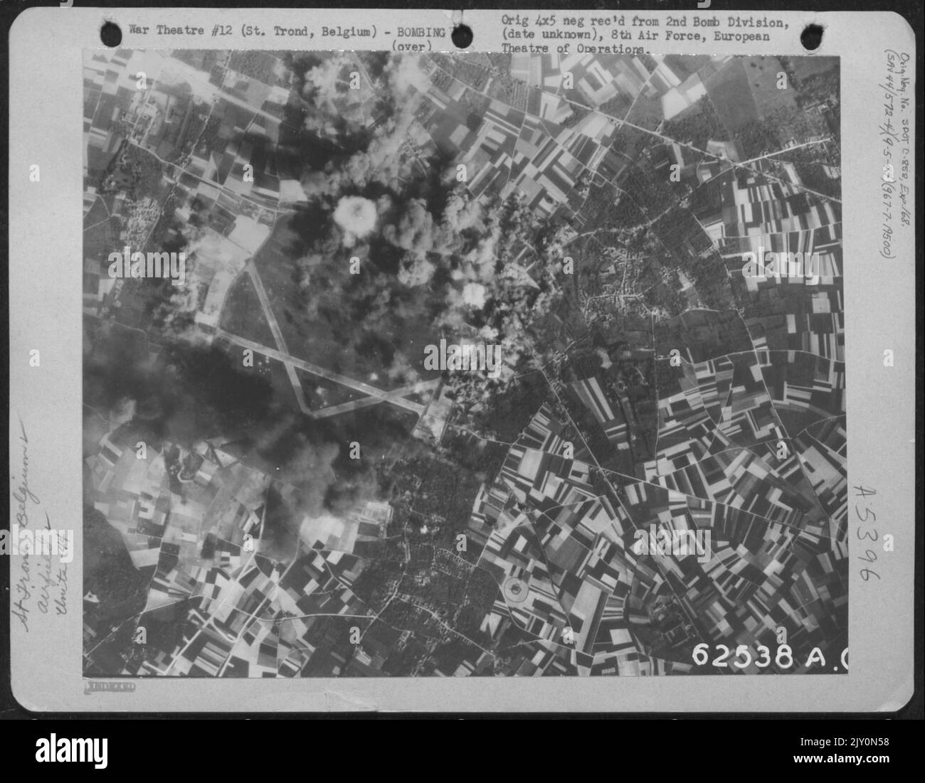 Bombing Of Airfield At St. Trond, Belgium, 9 May 1944. 2Nd Bomb ...