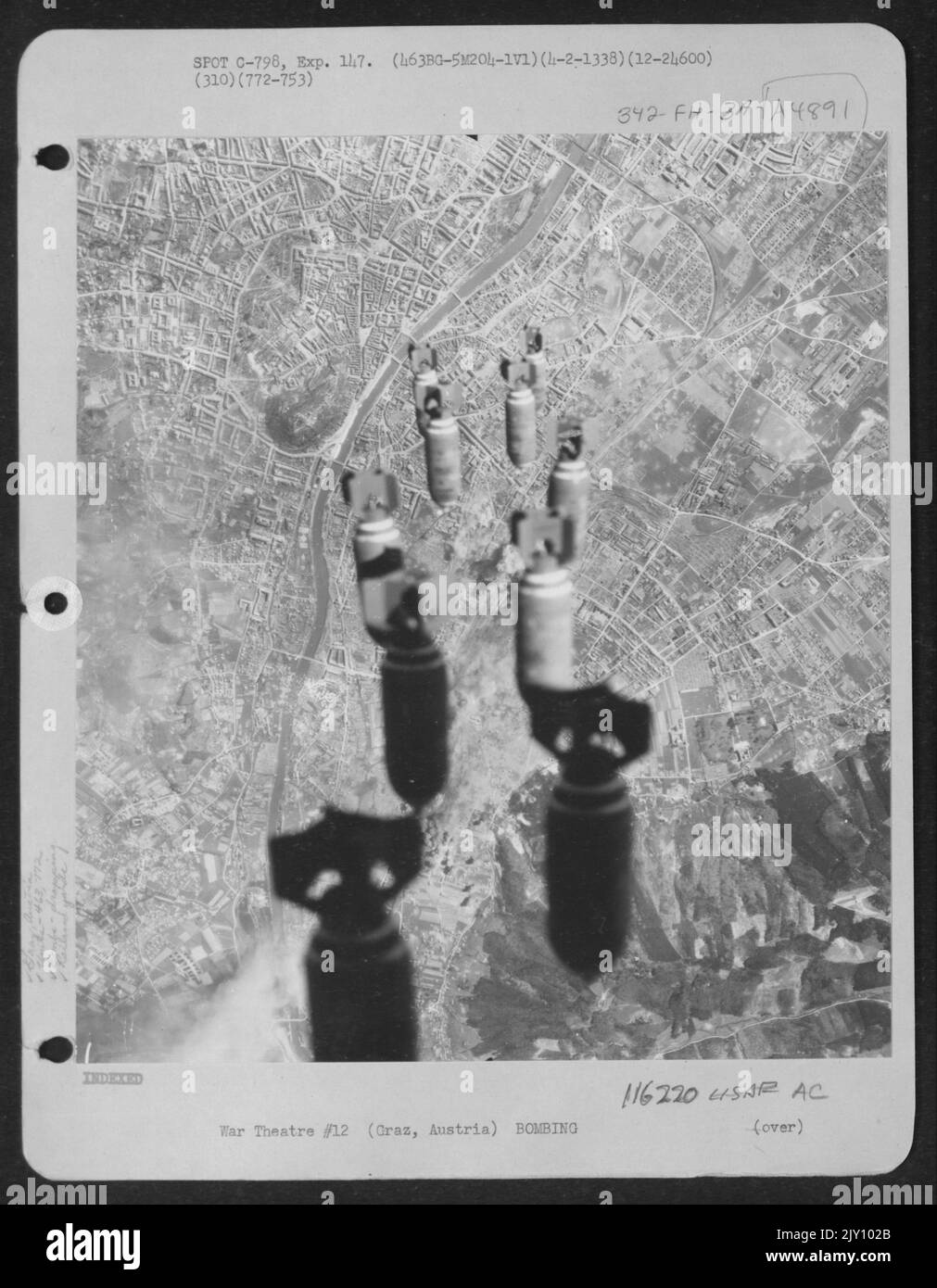The Marshalling Yards At Graz, Austria Are Framed By Bombs Destined To ...
