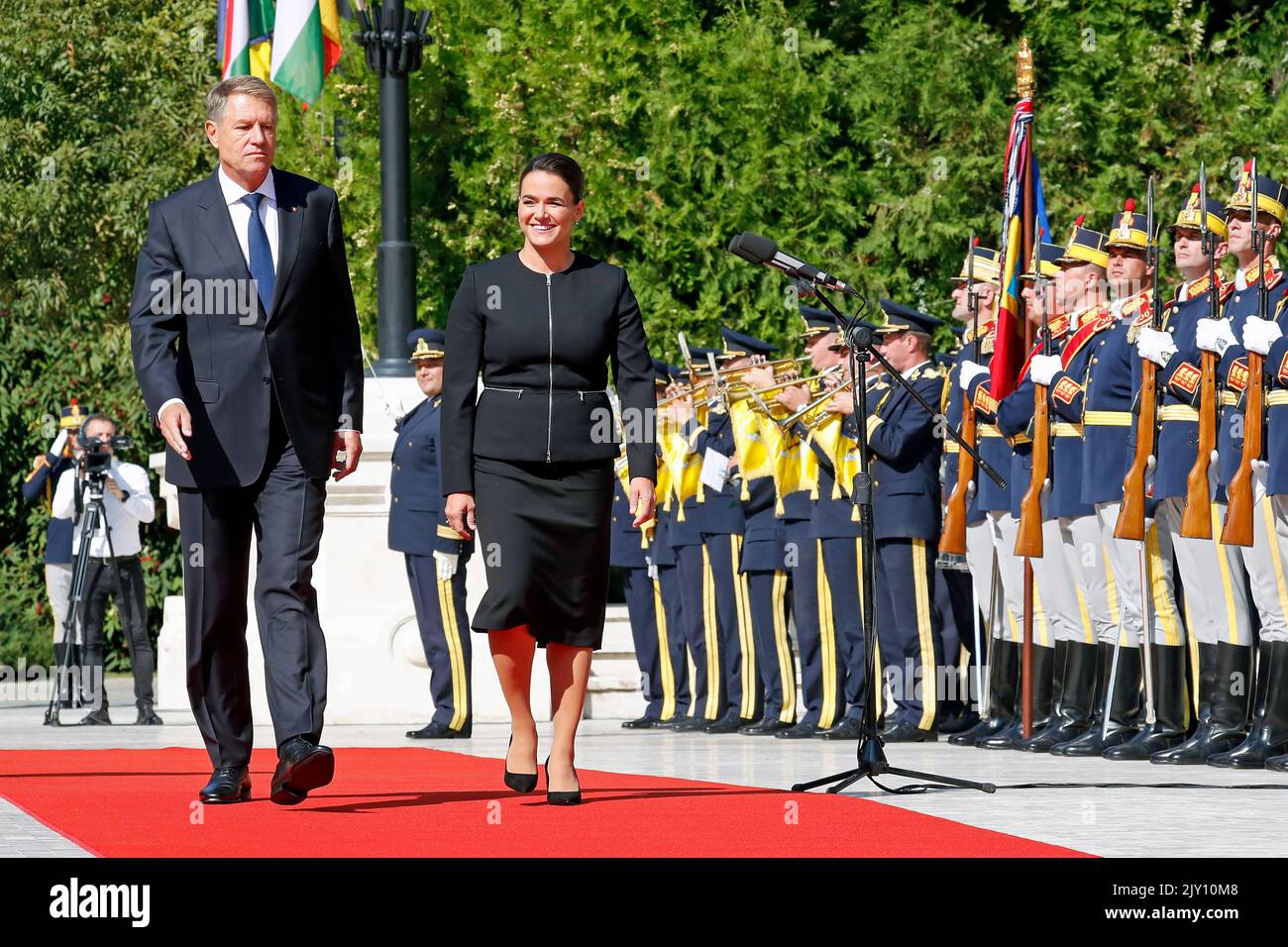 President Novak Bucharest, Romania. 7th Sep, 2022. Romanian President Klaus Iohannis (L ...