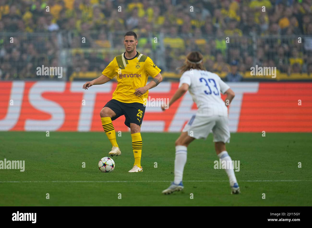 Signal Iduna Park, Dortmund, Germany. 6th Sep, 2022. Niklas Süle (Borussia Dortmund) looks on