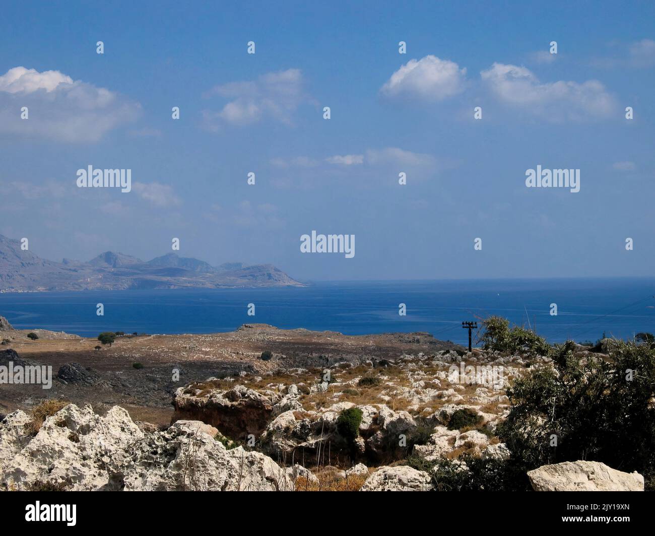 Loaction Rhodes Ridge The island of Rhodes ln Greece, with its crystal clear sea and its ...