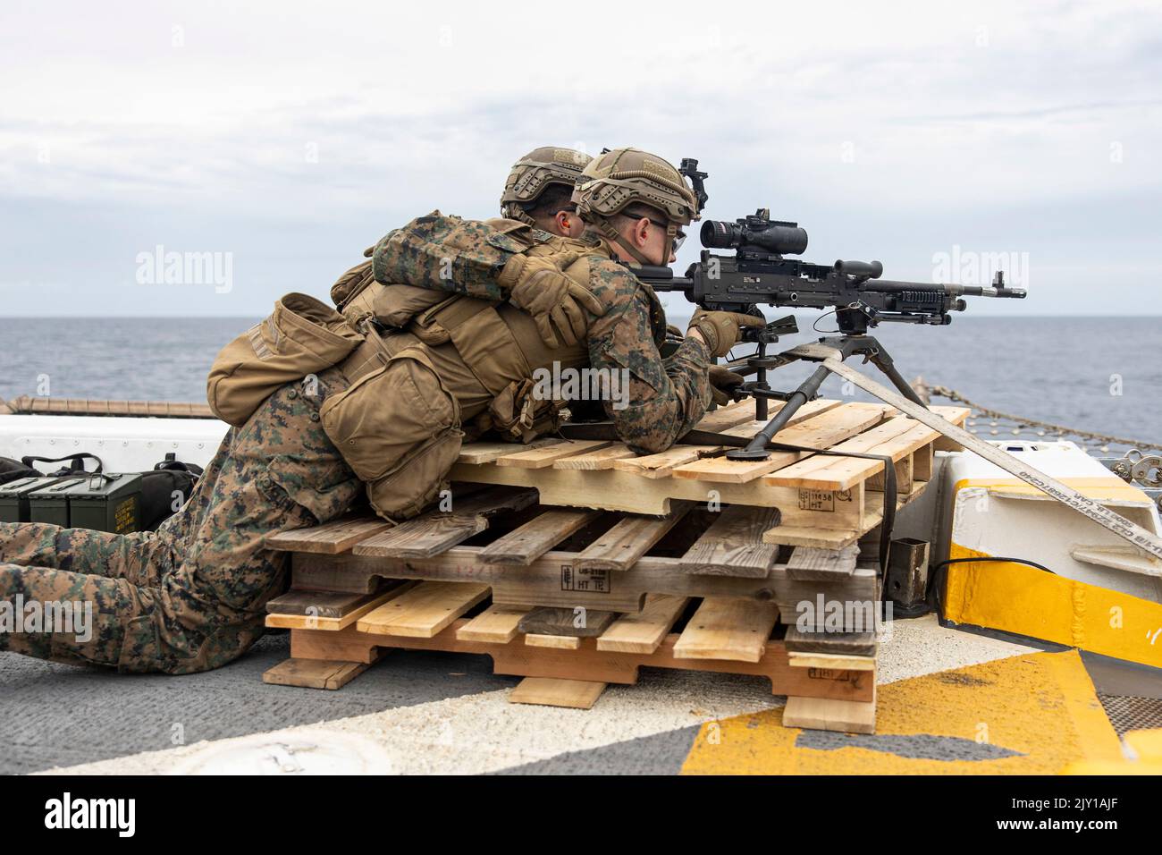 Uss Riley U.S. Marine Corps Lance Cpl. Elias Gass, left, and Lance Cpl. Riley ...