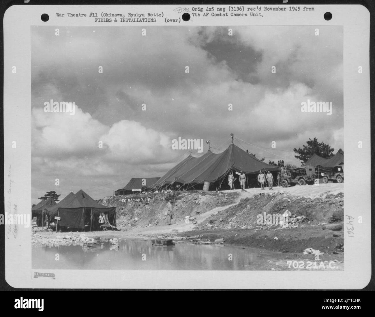 Temporary Quarters Of The 13Th Air Cargo ReSupply Squadron Set Up On