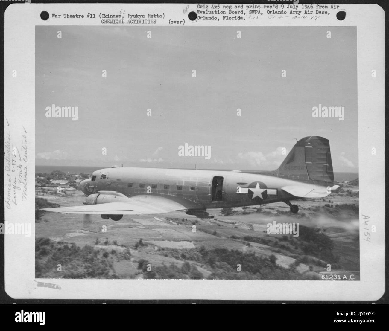 A Douglas C 47 Skytrain Of The 316Th Troop Carrier Command Spraying 