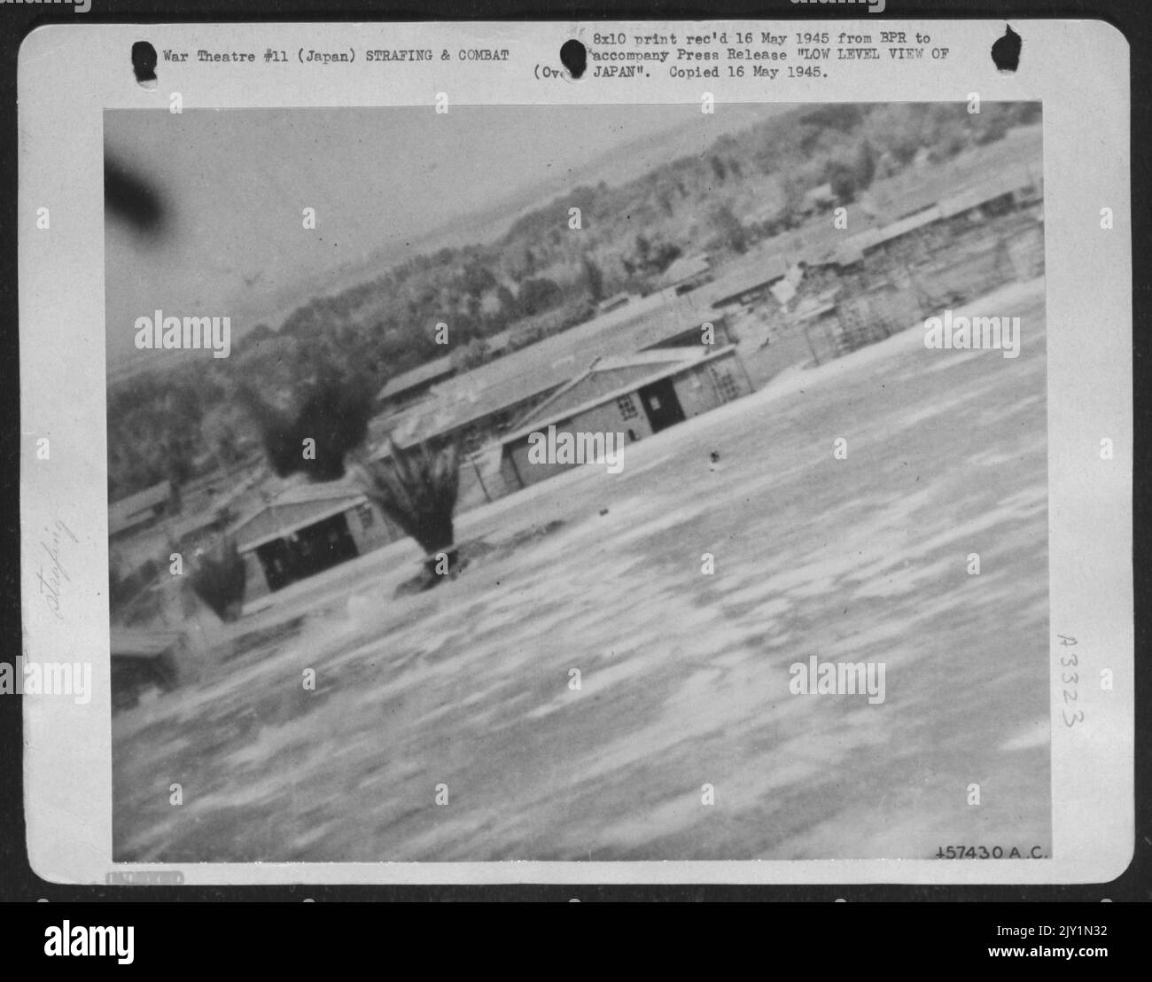 Low Level View Of Japanesean -- This Gun Camera Photograph Of The First