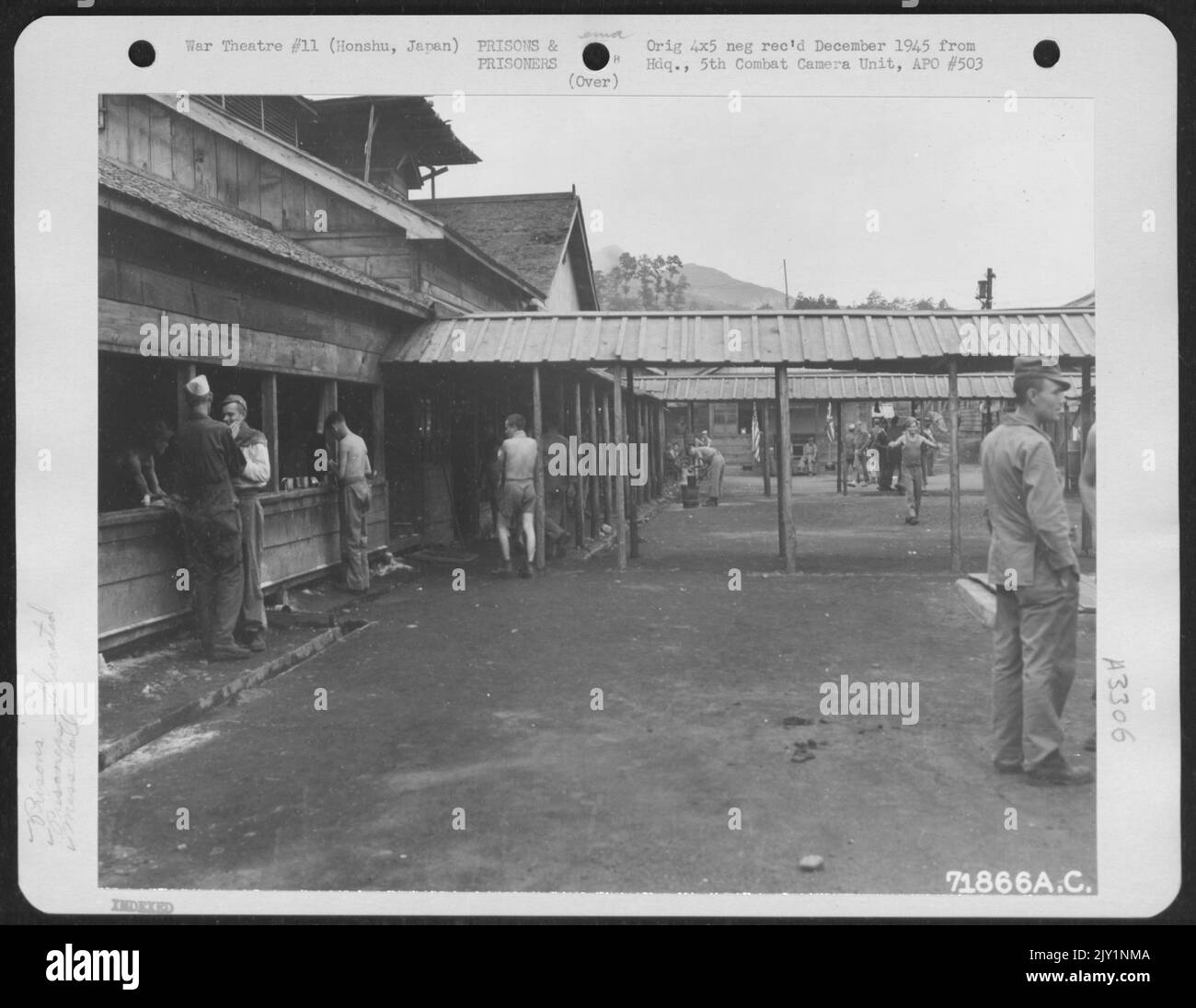 The Mess Hall (Left) Inside The Hanowa Prisoner Of War Camp #6 In